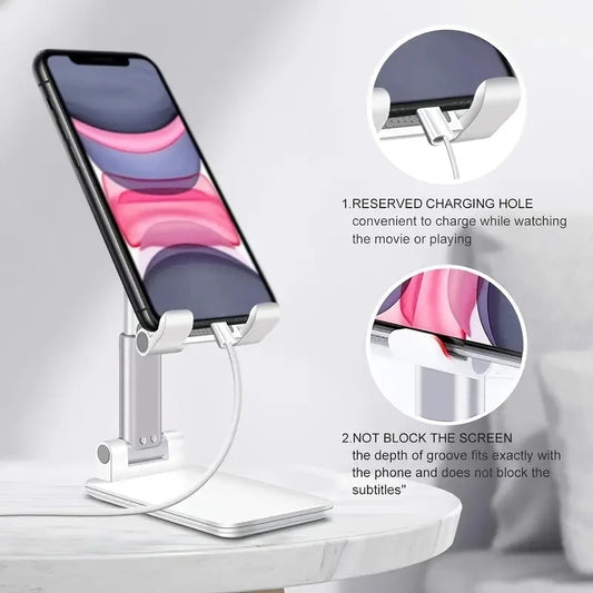 Adjustable Desk Mobile Phone Holder Stand for iPhone, iPad, Xiaomi