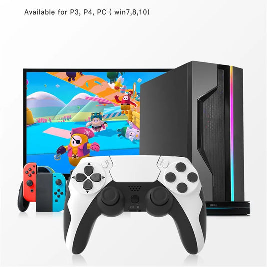 Manette de jeu sans fil P48 avec gyroscope à six axes et double vibration