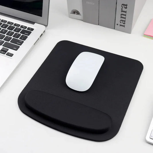 Ergonomic Memory Foam Mouse Wrist Rest Pad - Non-Slip Support Cushion with Massaging Holes