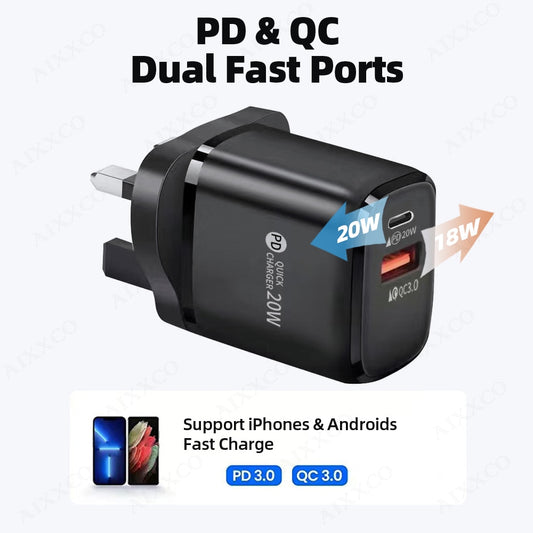 Chargeur USB-C PD 20 W pour iPhone 12