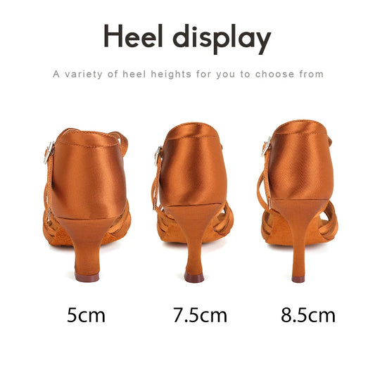 Damen-Sandalen mit hohem Absatz für den lateinamerikanischen Tanz und Ballsaal