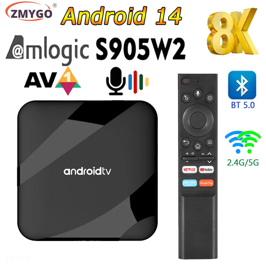 Ultra HD 4GB 32GB 64GB Dual Wifi BT5.0 2.4G 5G Media Player Set Top TV Box