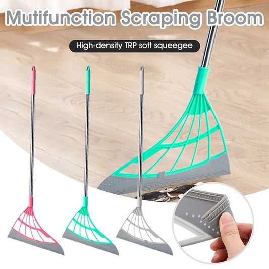 Silicone Broom Squeegee Set for Window & Floor Cleaning