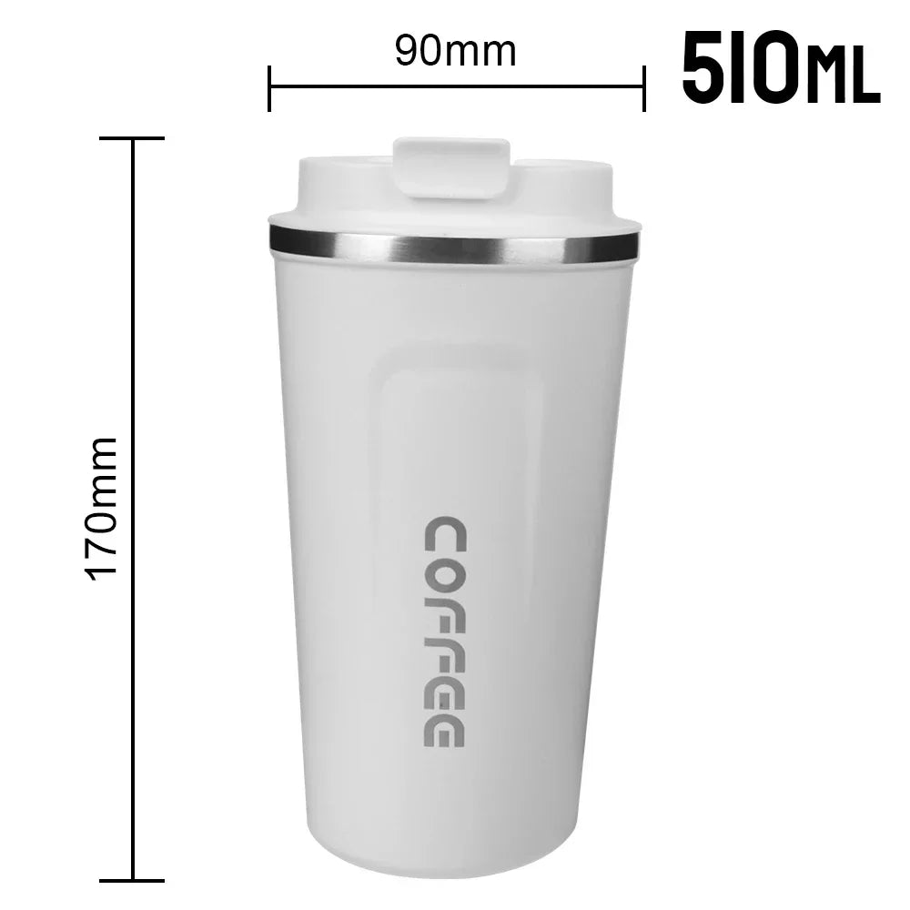 Tasse à café thermos en acier inoxydable 380/510 ml avec affichage de la température