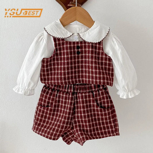 Baby-Mädchenbluse aus 100 % Baumwolle für den Frühling