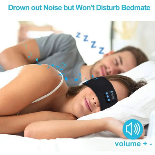 Bandeau Bluetooth sans fil - Casque de sport et de sommeil avec masque musical pour les yeux