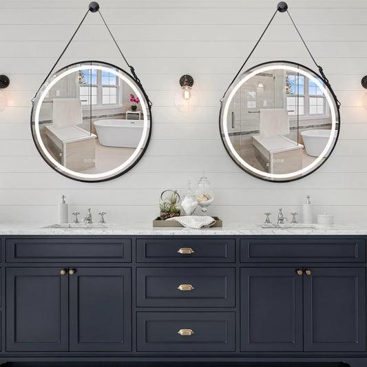 Round LED Bathroom Mirror - Anti-Fog