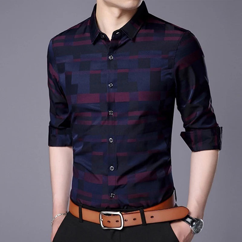 Men's Formal Long Sleeve Office Shirt