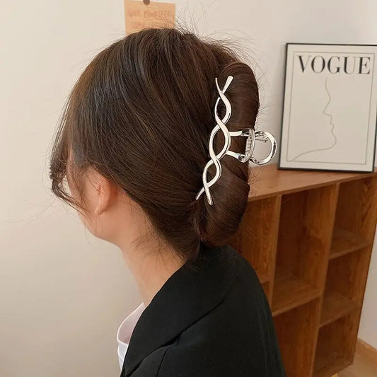 Vintage Metall lange Quaste Greifklammer Haarklammer für Frauen