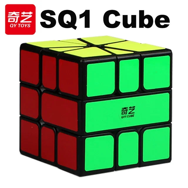 QiYi Dino Cube 3X3 Magic Speed Cube - Jouet de puzzle professionnel sans autocollant pour enfants