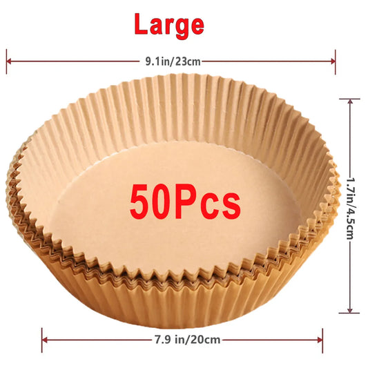 Doublures en papier antiadhésives jetables pour friteuse à air