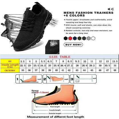White Outdoor Breathable Mesh Black Running Shoes