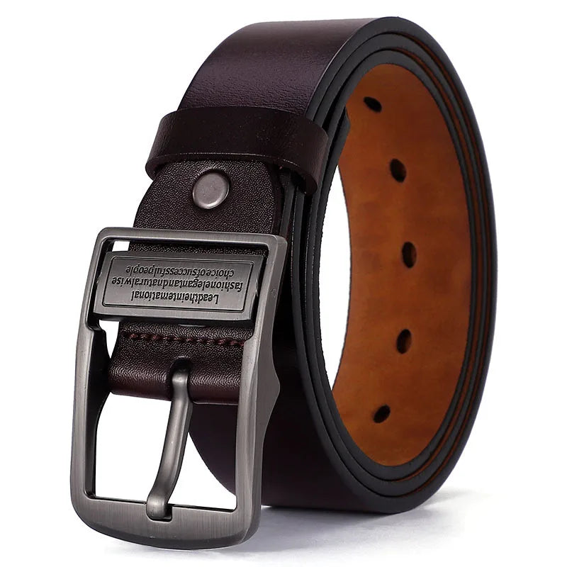 Ceinture en cuir de vache pour homme