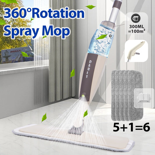 Magic Spray Mop Broom Set