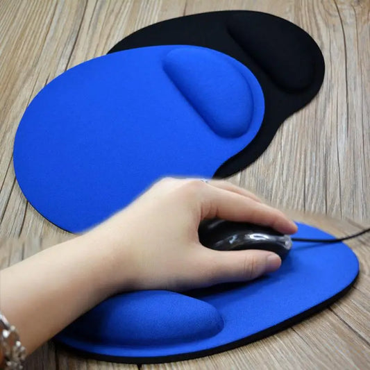 Ergonomic Office Mouse Pad with Gel Wrist Support - Gaming Desktop & Laptop Rest