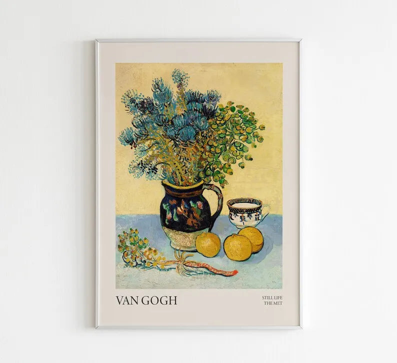 Notizblock mit Gemälden von Monet und Van Gogh – nicht klebender Notizaufkleber