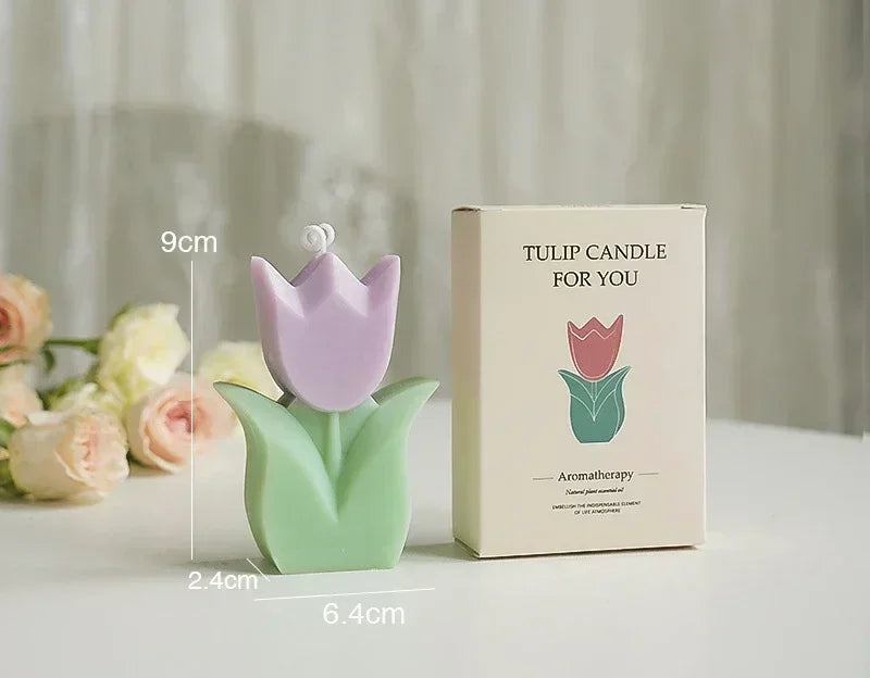 Tulip Flower Aromatherapy Candles - Aesthetic Room Decor