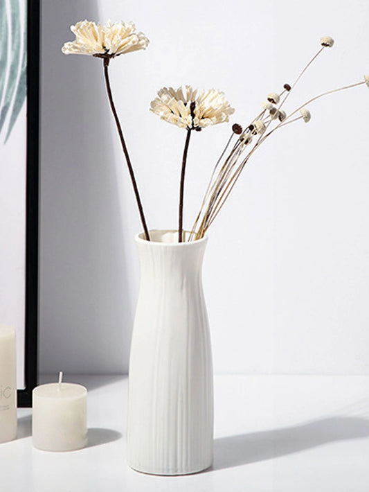 Creative Fall-Resistant Plastic Vase for Living Room