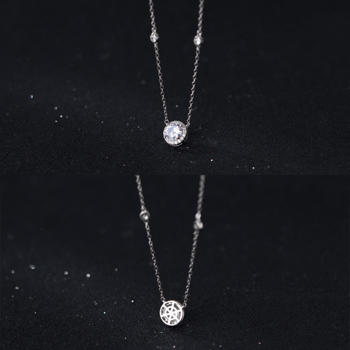 Funkelnde Halskette mit CZ-Anhänger