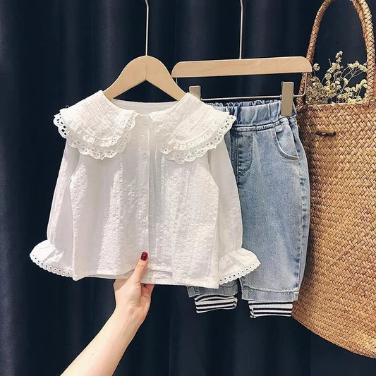 Baby-Mädchen bestickte T-Shirts