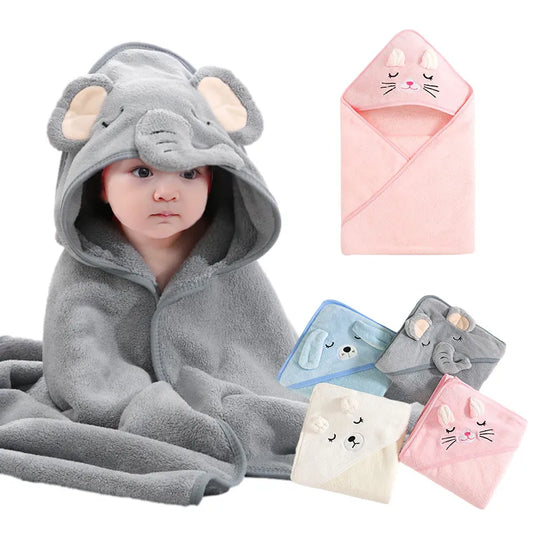 Cozy Cartoon Hooded Baby Towels Hooded Baby Towels