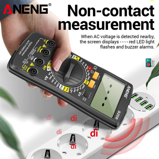 Digital Ultra-thin Multimeter - Auto Voltmeter AC DC Resistance