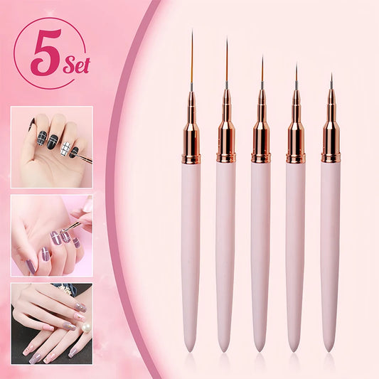 5-teiliges Nailart-Liner-Pinsel-Set