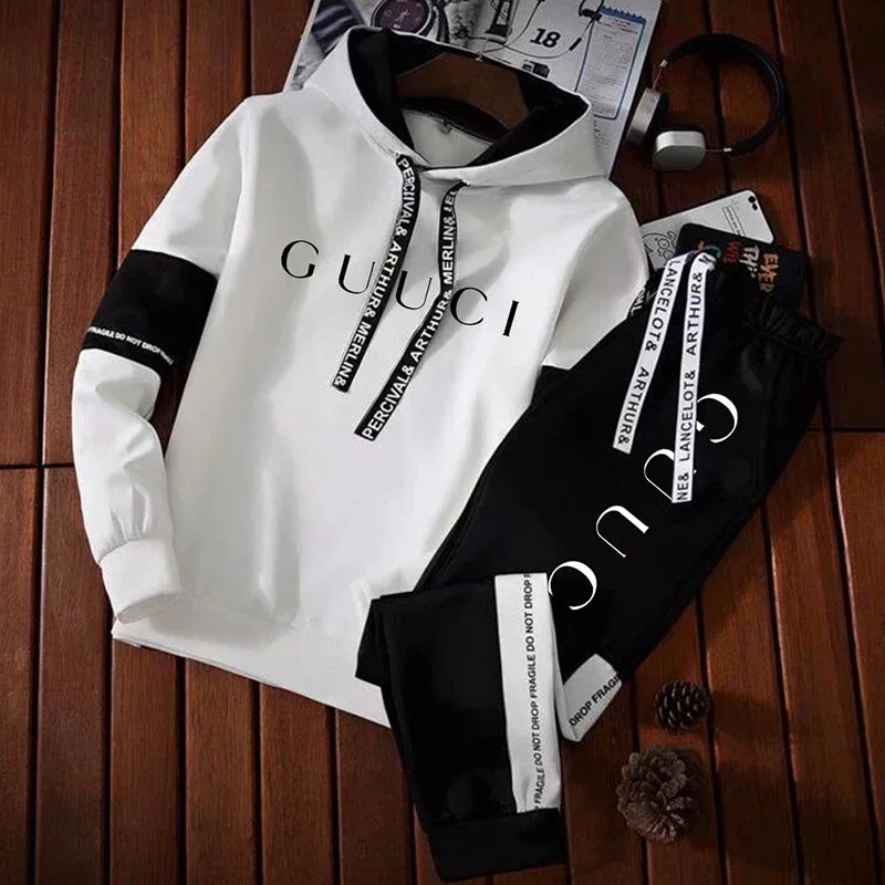 Men's Warm Tracksuit Hooded Sweatshirt