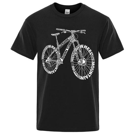 Men's Alphabet Mountain Bike Print Tee