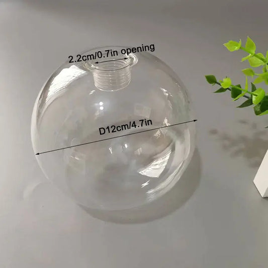 Globe de lampe à suspension en verre boule transparente de 2 cm