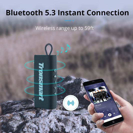 Trip Bluetooth 5.3 Speaker Dual-Driver Portable Speaker