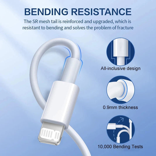 Original PD 20W USB-auf-Lightning-Kabel für iPhone 11 12 13 14 Pro Max