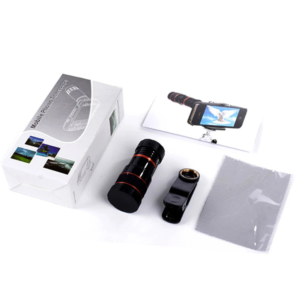 Universal Zoom Lens for Phone with Clip
