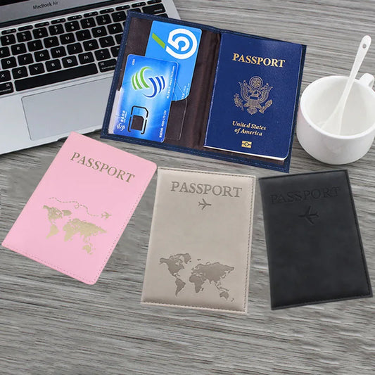 Travel Passport Holder with Card Organizer