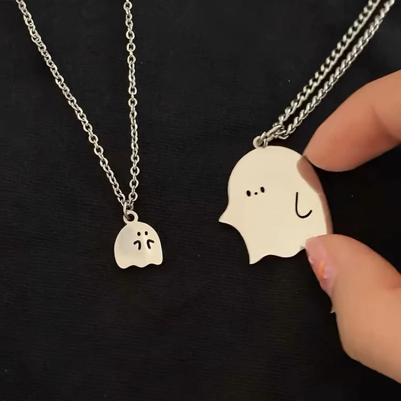 Ghost & Monster Couple Necklaces