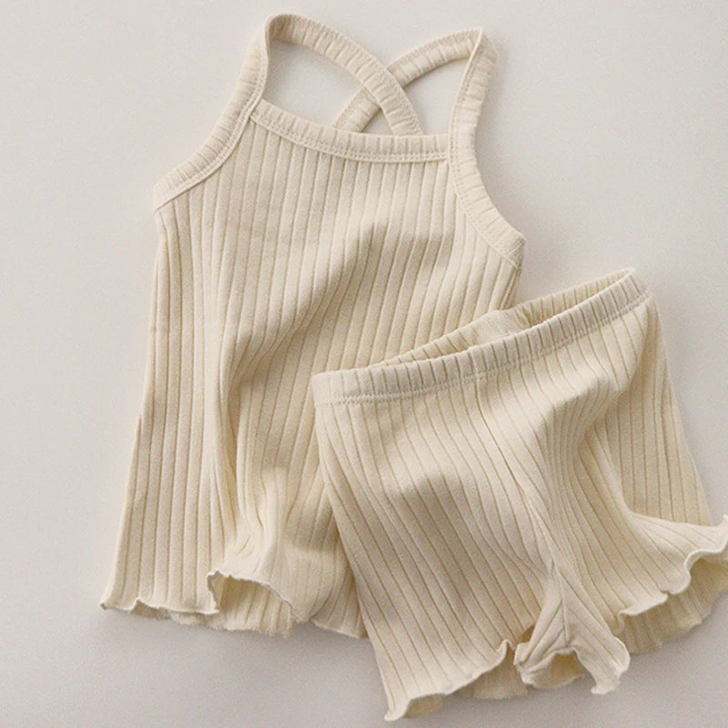 Baby-Unisex-Mode-Cartoon-Buchstaben-Kleidungssets