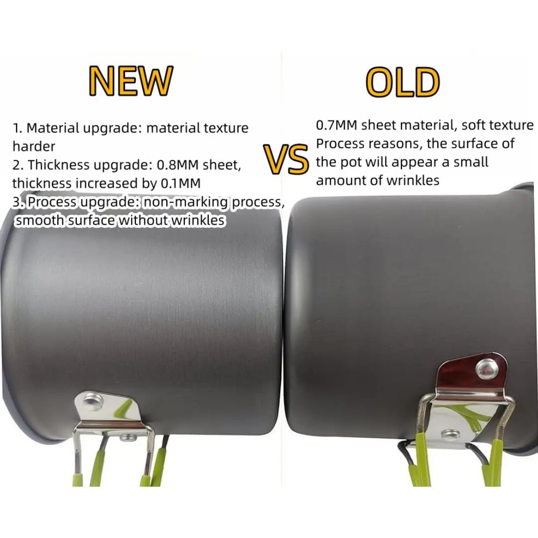 14-teiliges Camping-Kochgeschirr-Set