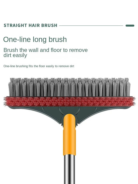 Long-Handle Bathroom Floor Brush for Tile Cleaning