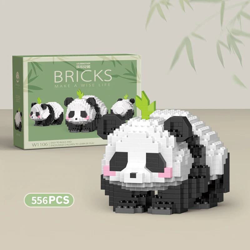 Mini blocs de construction panda à faire soi-même