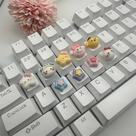 Cartoon-Tastenkappen-Set für DIY-Tastaturen