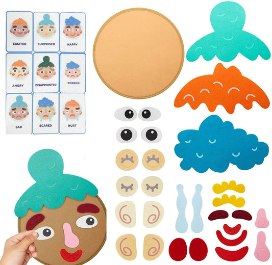 Jouets de jeu d'expression faciale Montessori pour enfants