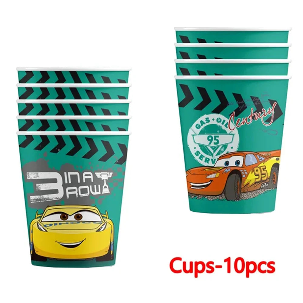 Décorations de gâteaux sur le thème des voitures pour fêtes d'anniversaire