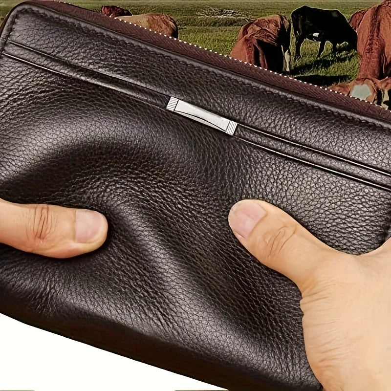 Long Leather Men's Wallet