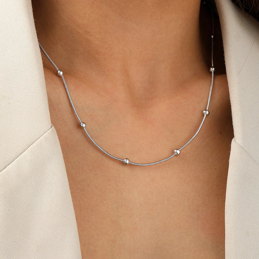 Collier chaîne satellite doré