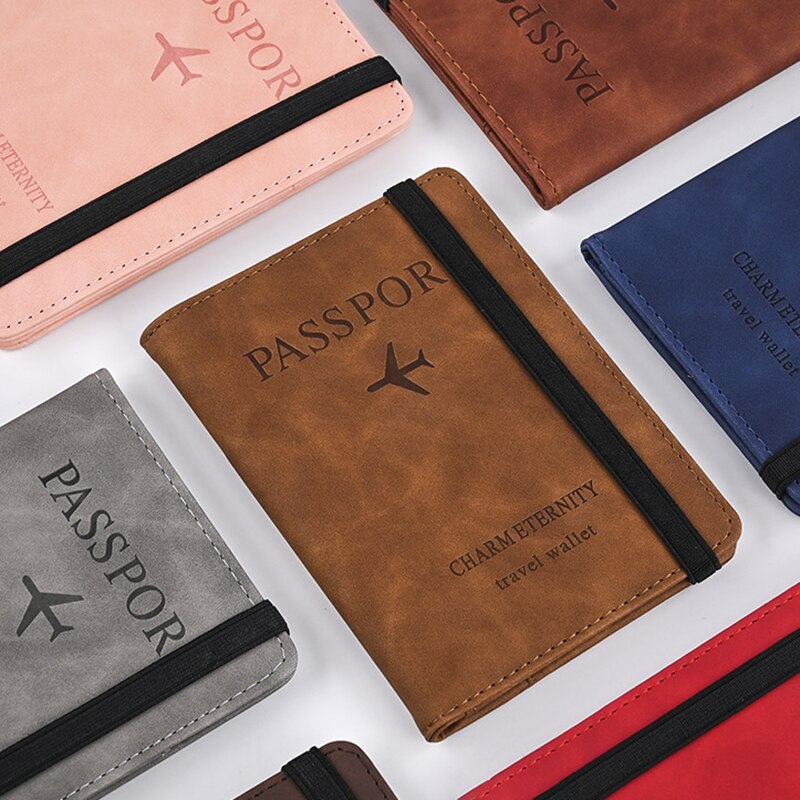 RFID Vintage Passport Holder-Stylish Travel Essential