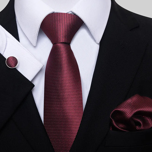 Handmade Blue Red Striped Dot Tie for Men