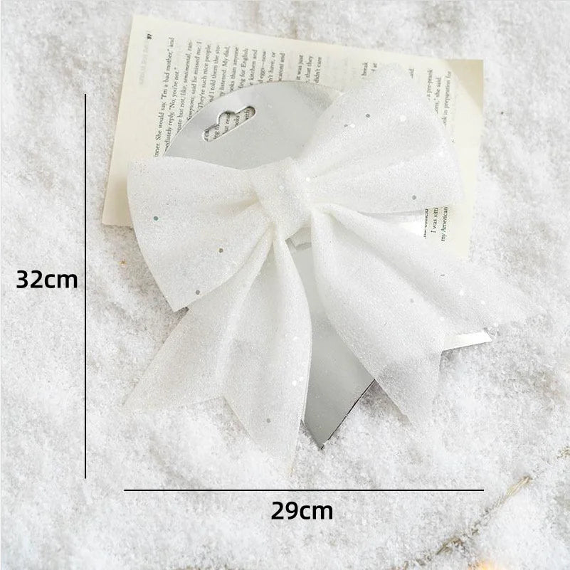 Décoration d'arbre de Noël étoiles à paillettes dorées/argentées