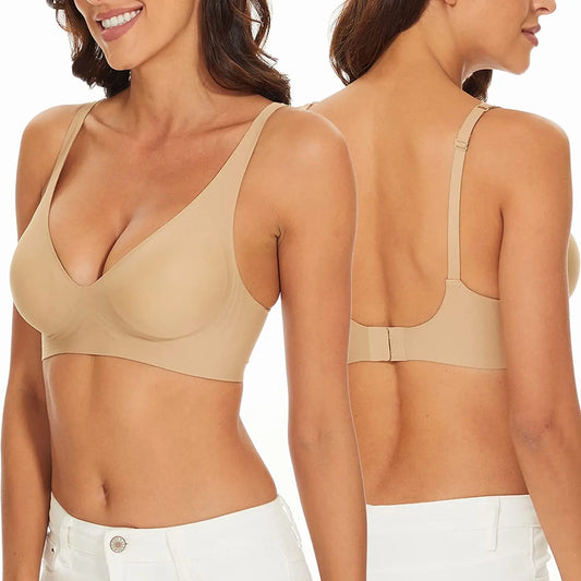 Women's Adjustable Seamless Wireless Push Up Bra