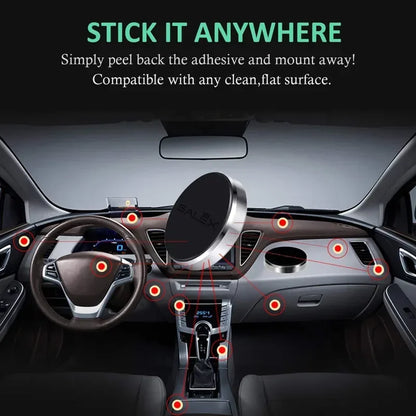 Universal Magnetic Car Phone Holder for Dashboard or Wall