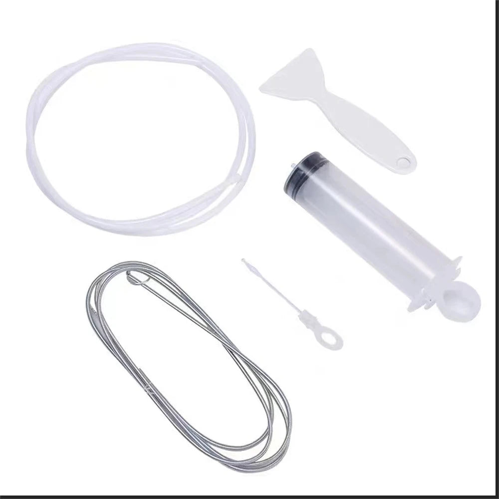 Refrigerator Drain Cleaning Kit with Brush - Syringe and Hose